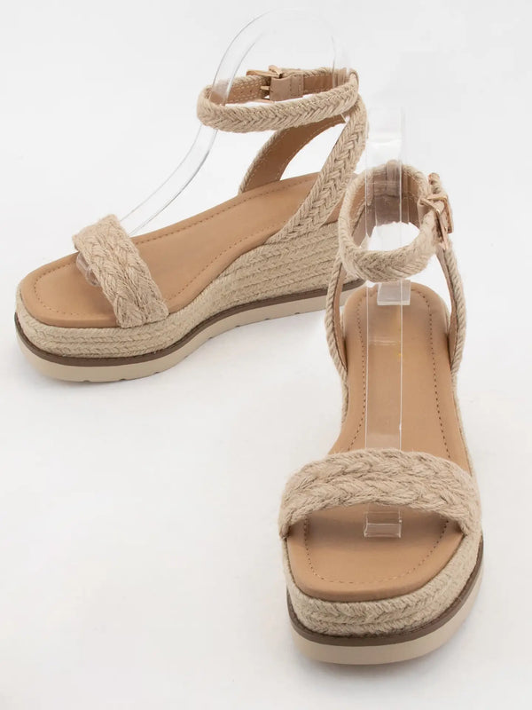 Braided Jute Espadrille Wedge