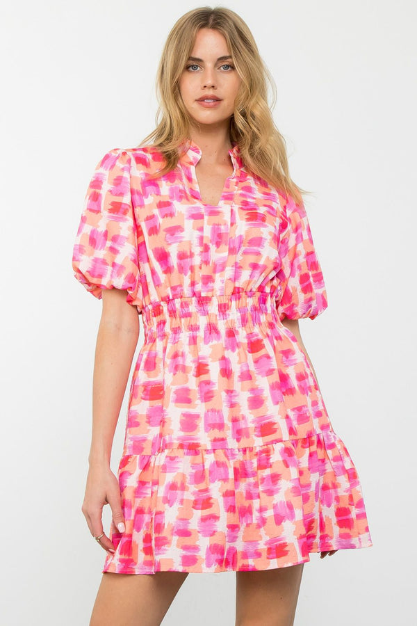 THML Pink Lemonade Flutter Dress