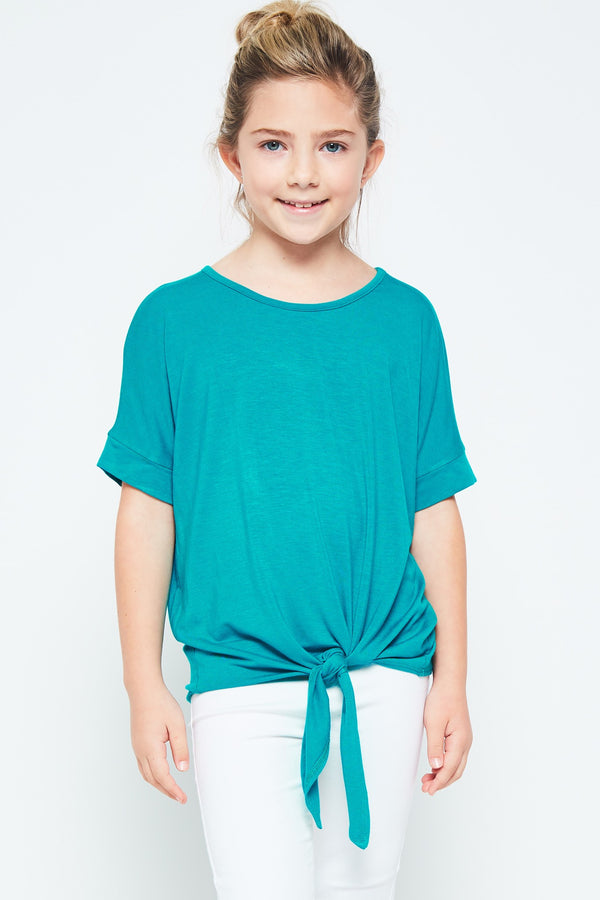 Teal Knot Top